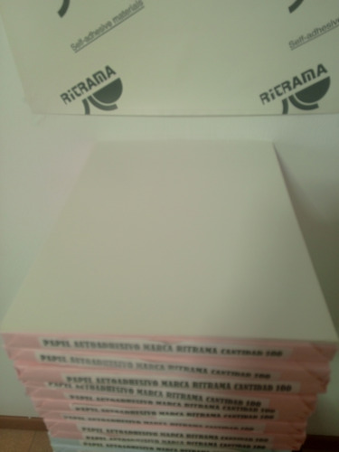 Papel Strike Autoadhesivo Blanco Tamaño Carta Marca Ritrama (Usado)