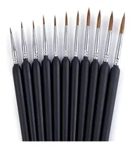Comprar Kit X11 Pinceles Dibujo Artistas Pintura Acuarela Arte Oleo