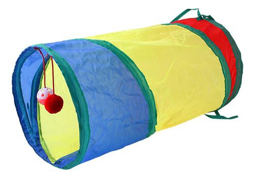 Cat Tunnel Pet Tubes Con Ball Play Carpa Compatible Con