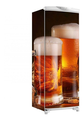 Adesivo Geladeira Envelopamento Total Cerveja Na Jarra
