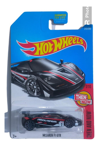 Hot Wheels Mclaren F1 Gtr Negro 2015