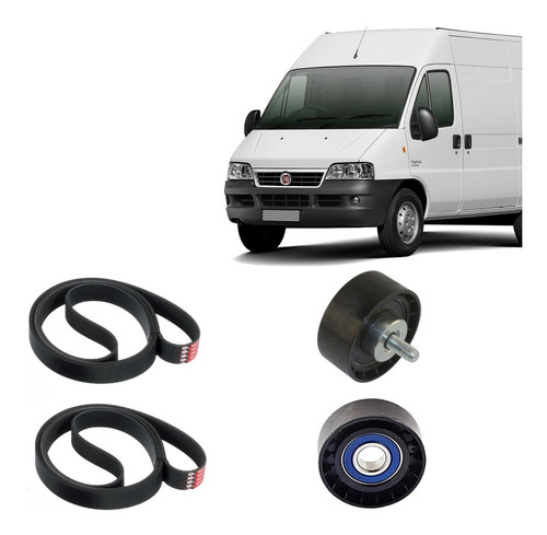 Kit Poly V Alternador Ducato 2.3 Boxer Jumper Multijet