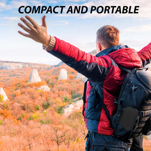 Funda Impermeable Y Resistente Para Altavoz Bluetooth Negr