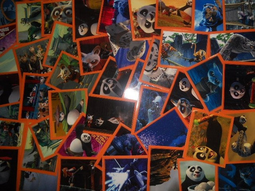 Lote De 126 Estampas Diferentes Album  Kungfu Panda  ( Salo)