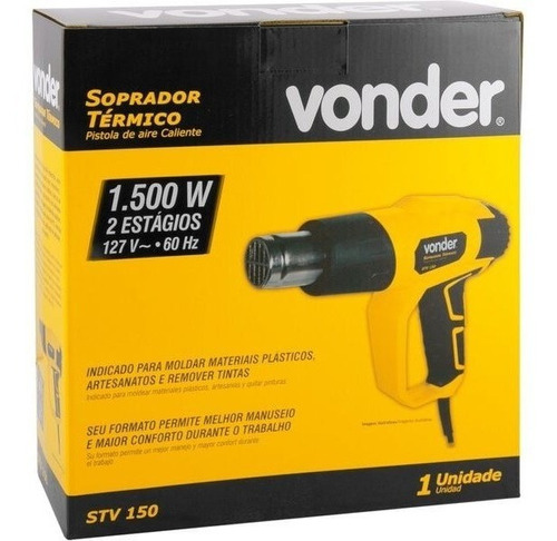 Soprador Térmico 1500 W De 300 A 500 °c Stv1500n Vonder 220V