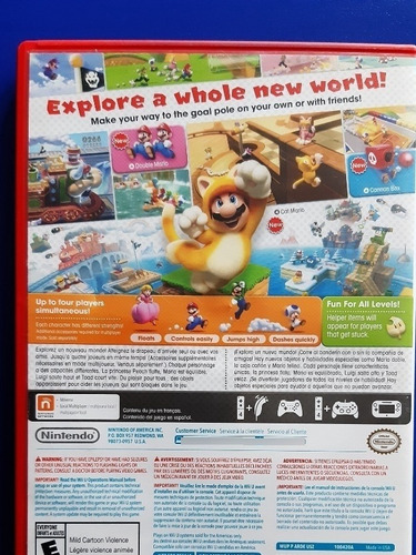 Juego Nintendo Wii U Super Mario 3d World Original (Usado)