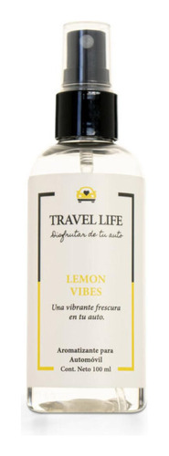 Aromatizante De Auto Travel Life Lemon Vibes 100ml - Home Li