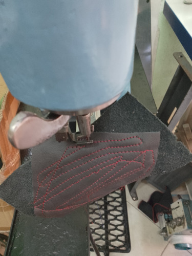 Máquina De Coser Singer 29k71 Remendona De Zapato Cromada Azul Acero (Usado)
