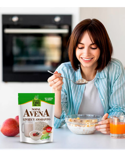 Avena Natural Nopal, Linaza Y Amaranto 1.7 Kg - Envio Gratis