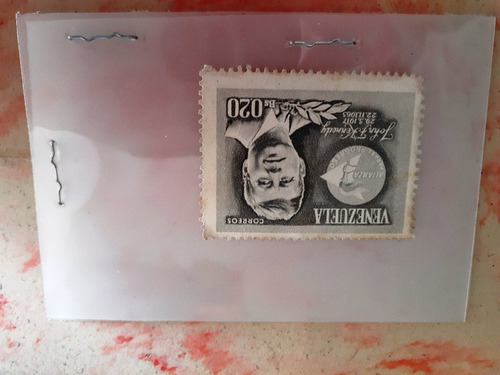 Imagen 2 de 2 de Estampilla John F Kennedy 0.20bs Coleccion Coleccionable