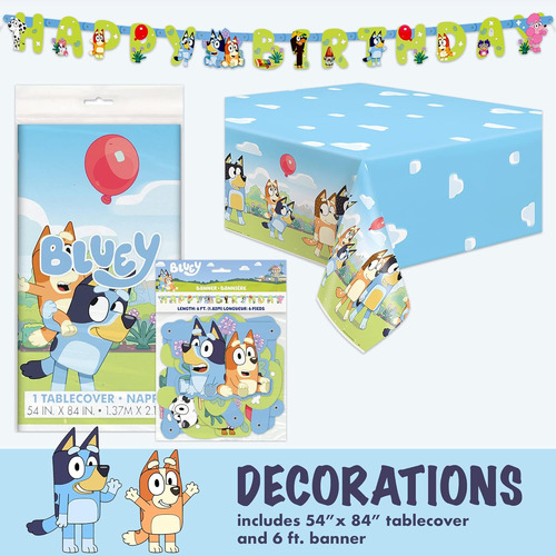 Suministros Unicos Para Fiesta De Cumpleanos De Bluey | S...
