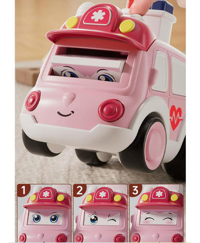 Press And Go-juguetes Educativos Para Coche, Ambulancia