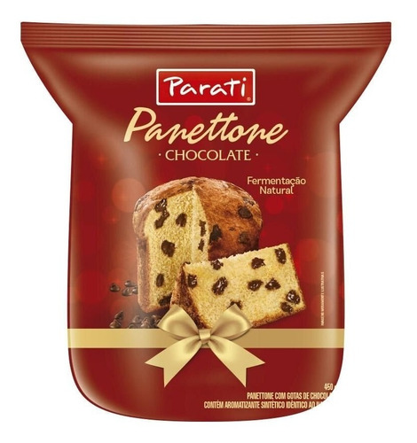 Chocottone Panettone Com Gotas De Chocolate Parati Pct 450g