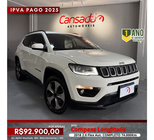 Jeep Compass 2.0 16V FLEX LONGITUDE AUTOMÁTICO