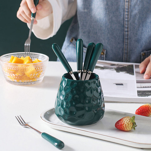 Soporte Para Cubiertos De Cocina, Tarro Para Cuchara Y Tened