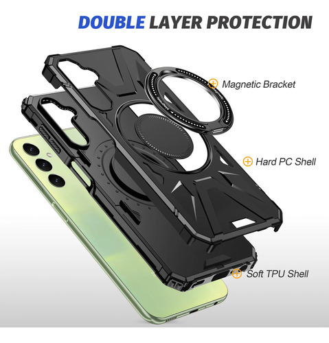 Funda Con Soporte De Protección Resistente For Samsung