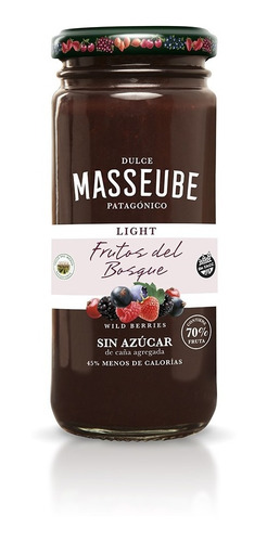 Dulce Masseube Light De Frutos Del Bosque 260 Gr Sin Tacc