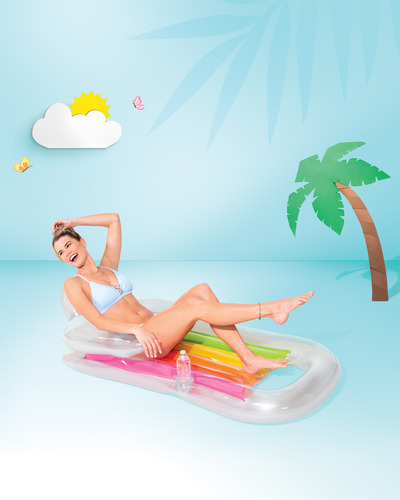 Boia Colchão Inflável King Cool Prata - Intex 58802