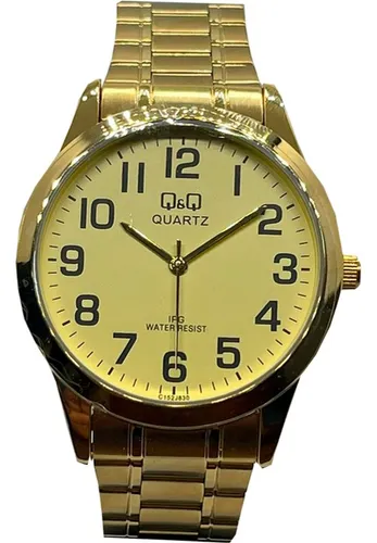 Reloj q&q hombre dorado new arrivals