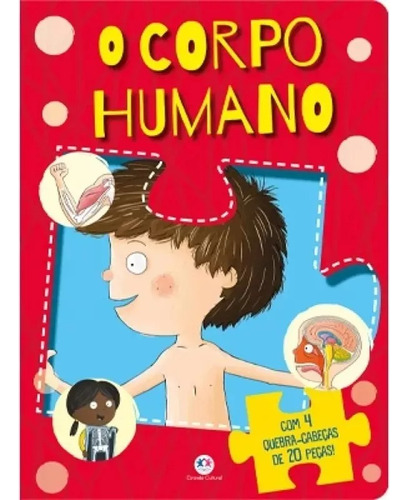 Livro Infantil Para Crianças O Corpo Humano Quebra Cabeça 