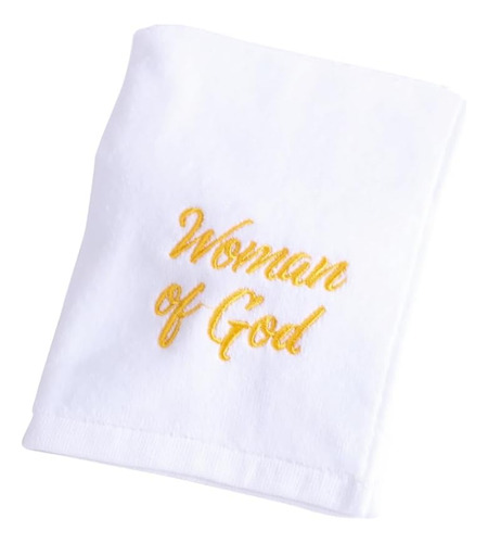 Toalla De Mano Blanca Mujer De Dios 100% Algodón