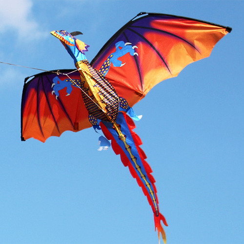 Imagen 1 de 6 de Dragon Kite Vuelo De Una Sola Línea