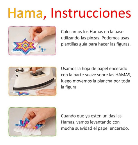 Estuche Hama Beads Midi Con Base Pinza Y Papel X 18 Colores