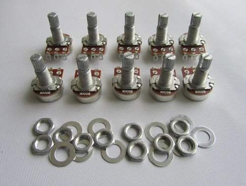 Imagen 2 de 4 de Potenciómetro Alta Calidad Para Guitarra O Bajo De 500k