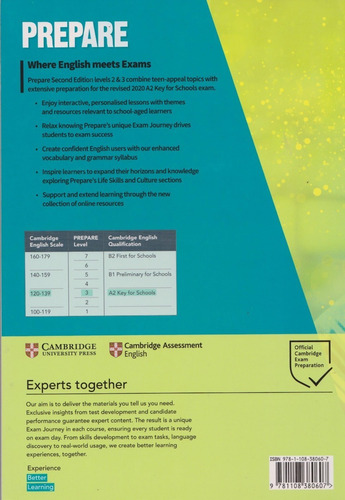 Prepare Level 3 - A2 Student & Online Workbook 100% Original