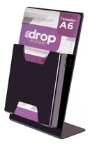 Comprar Apoya Folletos Hojas Catálogos Comercio Negro A6 10x15 X1u