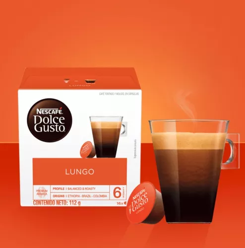 Cápsulas Nescafé Dolce Gusto Lungo