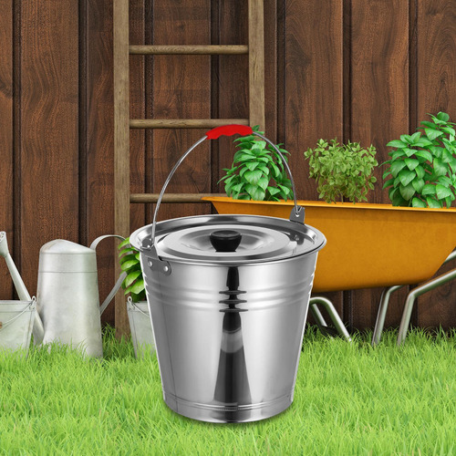 Cubo De Acero Inoxidable Para Bebidas Frías 32 Cm 12 Litros