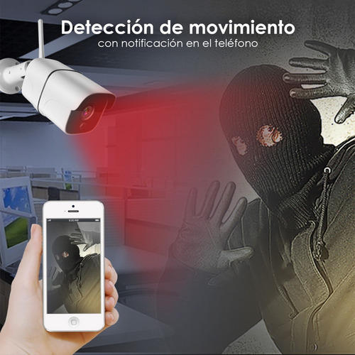 Imagen 8 de 8 de Cámara Ip Wifi 1080p Sinovision Exterior Audio Bid P2p Icsee