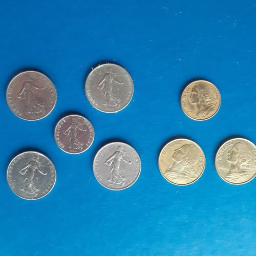 Monedas Franco Francia 1 1/2 20 Y 10 Años 60646875 X8 Un