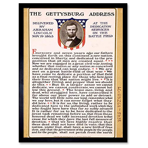 Civil Americana, Discurso De Gettysburg Del Presidente ...