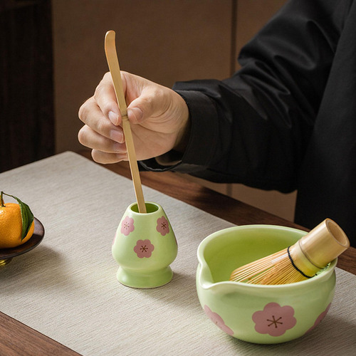 4 Piezas Batch De Té Matcha, Soporte De Cerámica, De Té