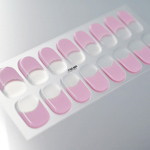 3 Envolturas De Uñas De Gel Semicuradas, Tiras De Uñas
