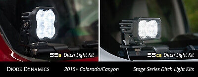 Ss3 Led Ditch Light Kit For 2015-2021 Gmc Canyon, Pro Wh Vvc