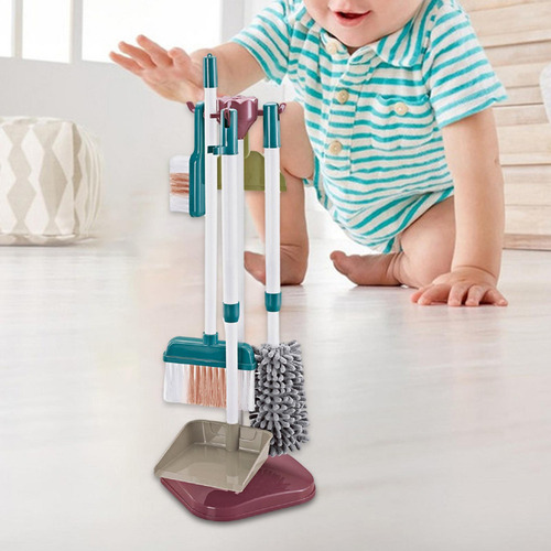 Juego De Limpieza Para Niños Juego De Escoba, Recogedor Y Y