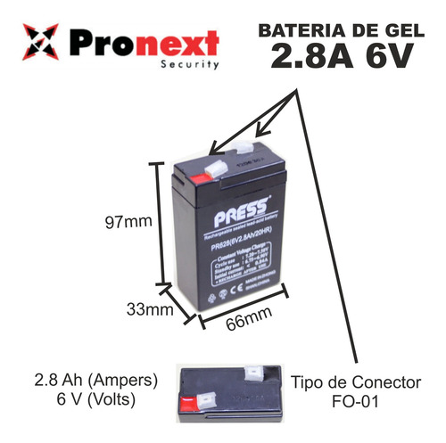 6v 2.8ah Luces De Emergencias Juguetes Linternas Y Mas