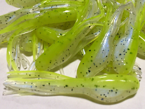 Falda Jig Minnow Tubo Tipo Crappie 2  20 Unidad Chartreuse