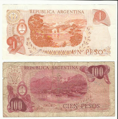 Pesos Ley 18188/69 Billetes Papel Moneda