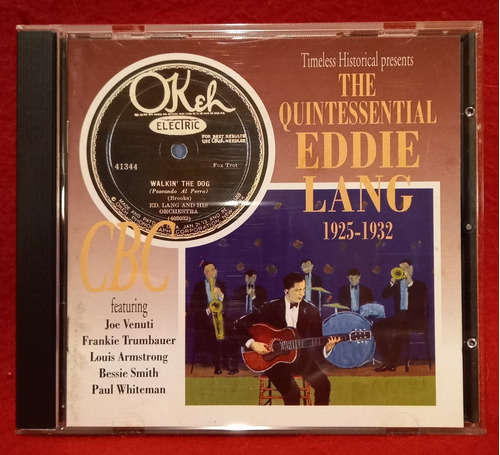 Eddie Lang Cd The Quintessential 1925-1932. Ed Holanda.