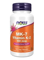 Comprar Vitamina K2 Mk7 100 mcg Now Foods 120 cápsulas vegetarianas Sabor sin sabor