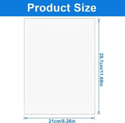 80pcs Vinil Para Impresión Inkjet Adhesivo Blanco Glossy A4