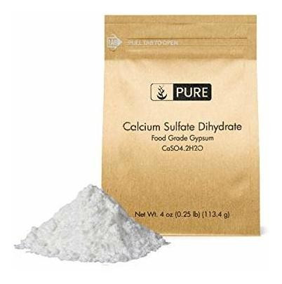 Fertilizante - Calcium Sulfate (gypsum) (4 Oz.) By Pure Ingr