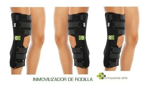 Inmovilizador Ballenado Rodilla Ferula Regulable En Ancho