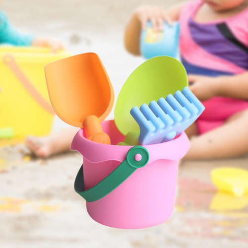 Toyos De Playa Cubos De Arena Sand Toy Peusevels, Para Rosa