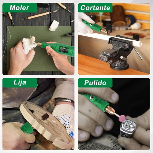 Mini Retifica Profissional Lixadeira Completa Acessório,3 Velocidade,Mini Cordless Multi-purpose Rotary Tool With Accessories