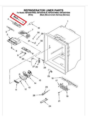 Tarjeta Refrigerador W10207861 (varias Marcas Whirlpool)